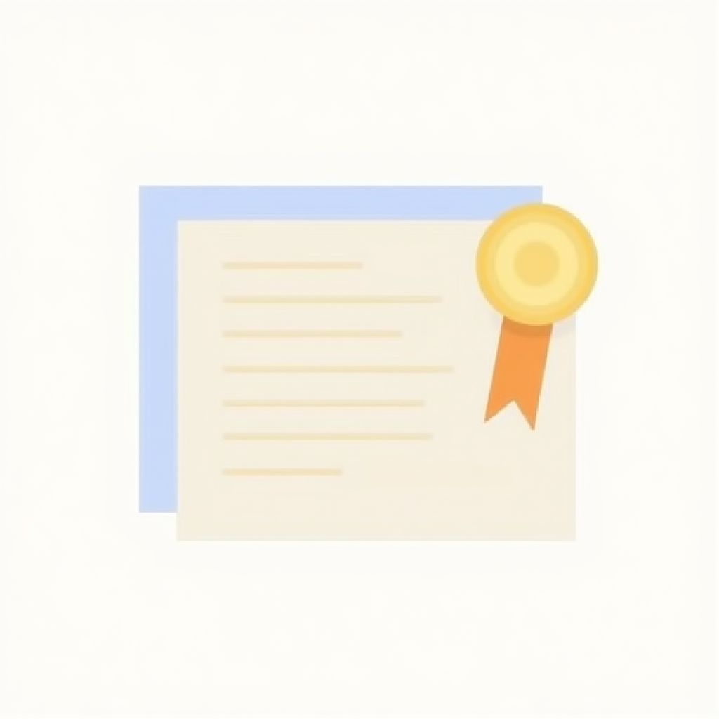 Ikona pro ocenění a certifikace